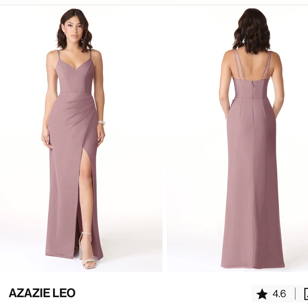 Azazie Leo Dusty Rose Dress